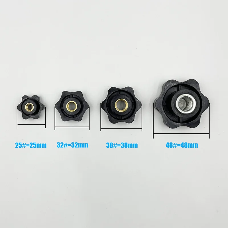 Manual Tighten Nut Thumb Clamping Knob Handle Plum Thread Hand Mechanical Star Nuts M4 M5 M6 M8 M10 M12 Plum Hand Tighten Nut