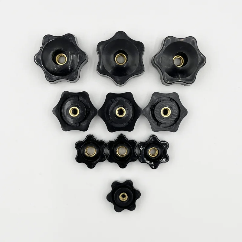 Manual Tighten Nut Thumb Clamping Knob Handle Plum Thread Hand Mechanical Star Nuts M4 M5 M6 M8 M10 M12 Plum Hand Tighten Nut
