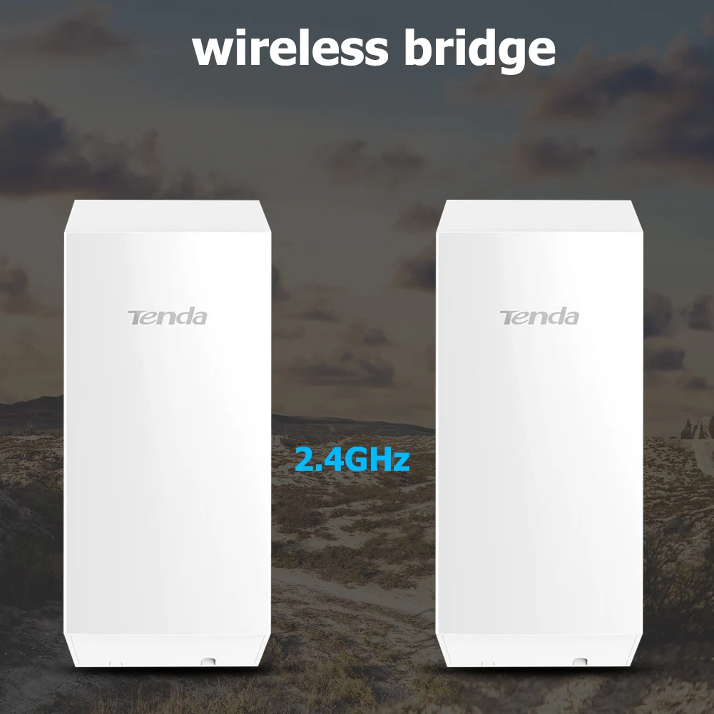 Tenda O1 Outdoor Access Point 300Mbps Long Range Smart Manage Router CPE 2.4GHz PoE Wireless Bridge 8dBi Transmission Waterproof