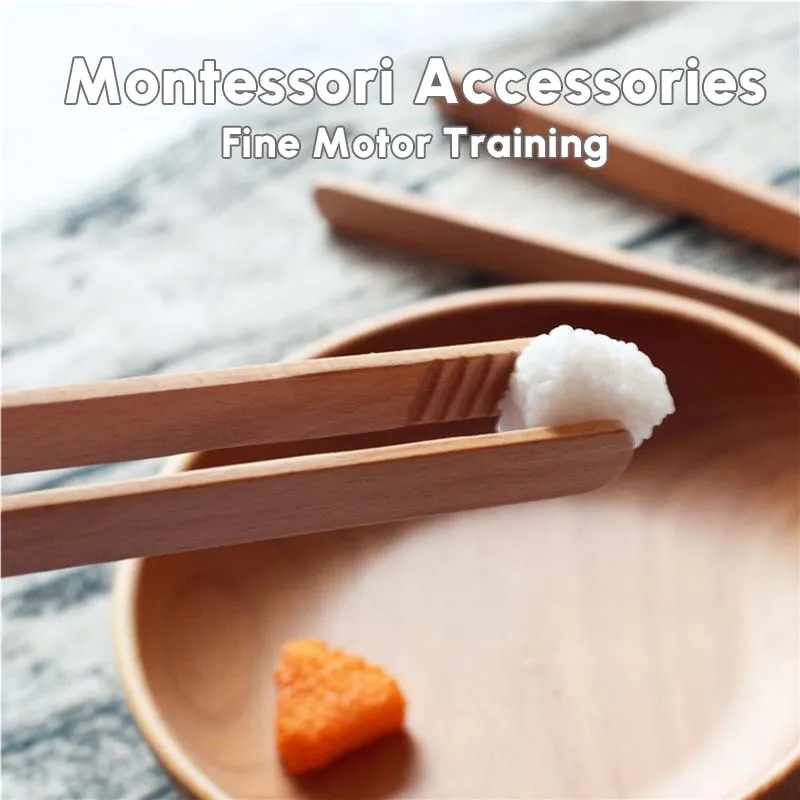 Montessori Wooden Clip Educational Toys Teaching Aid Set Kids Early Learning Tweezer Clip Fine Motor Skills Games Sensory Toys