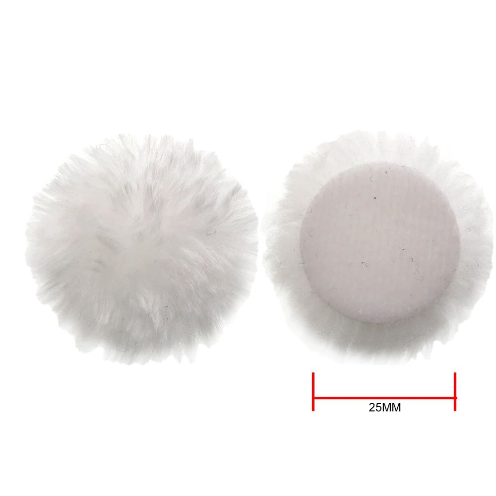 26Pcs Set 1Inch Mini Car Foam Drill Polishing Pad 25mm Detail Sponge Wool Waxing Buffing Pads with Backer for Dremel Rotary Tool