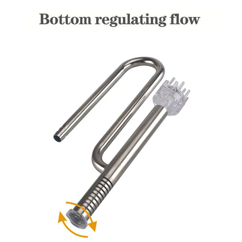 ZRDRAquarium Filter Stainless Steel External Filter Accessories Inlet and Outlet Water Remove Oil Film Lily Tube Aquarium filter