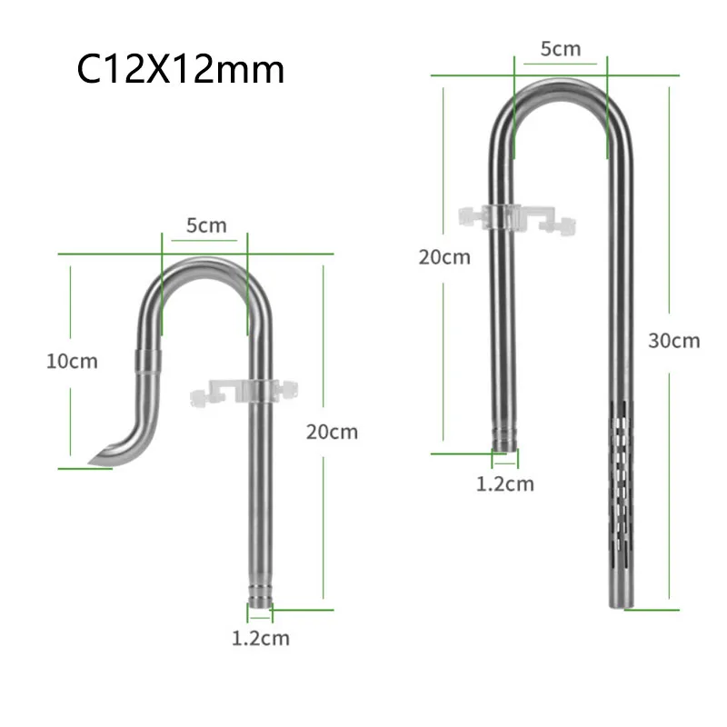 ZRDRAquarium Filter Stainless Steel External Filter Accessories Inlet and Outlet Water Remove Oil Film Lily Tube Aquarium filter