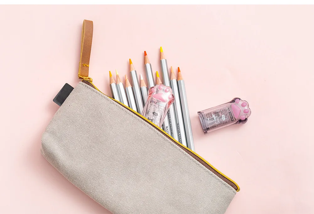 Kawaii Cat Paw Shaped Pencil Sharpener Stationery Kids Gift Cute School Supplies Korean Stationery