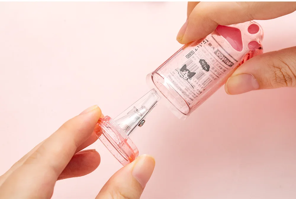Kawaii Cat Paw Shaped Pencil Sharpener Stationery Kids Gift Cute School Supplies Korean Stationery