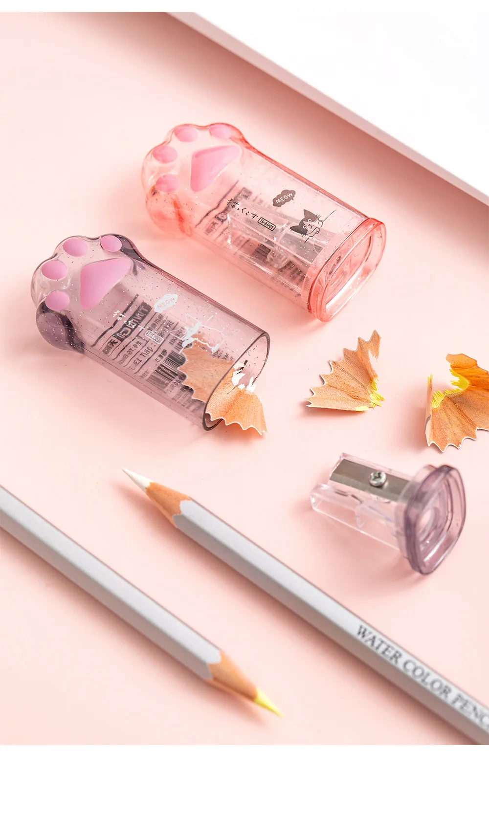 Kawaii Cat Paw Shaped Pencil Sharpener Stationery Kids Gift Cute School Supplies Korean Stationery