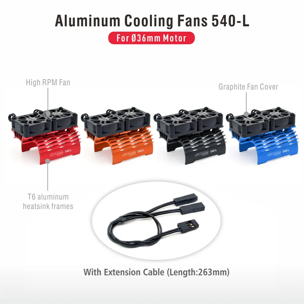 SURPASS HOBBY 36mm 40-42mm 55-58mm Brushless Motor Cooling Fan Holder for 540 550 3650 3660 4268 4274 1/10 1/7 1/8 1/5 RC Car