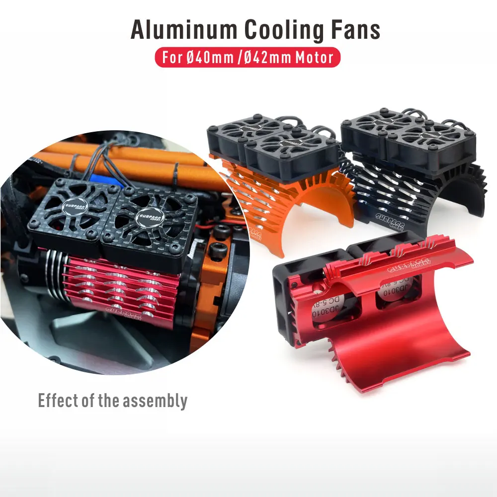 SURPASS HOBBY 36mm 40-42mm 55-58mm Brushless Motor Cooling Fan Holder for 540 550 3650 3660 4268 4274 1/10 1/7 1/8 1/5 RC Car