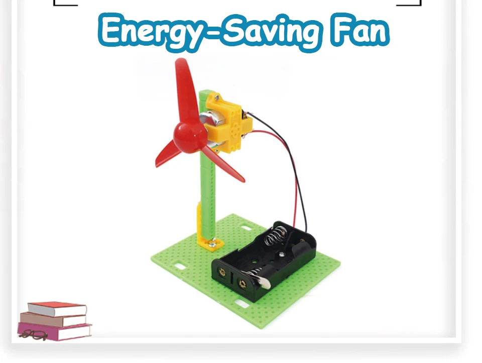 DIY Electric Fan Model Kit Kids Science Experiment Toys School Physic Project Kindergarten Creative Assembled STEM Education