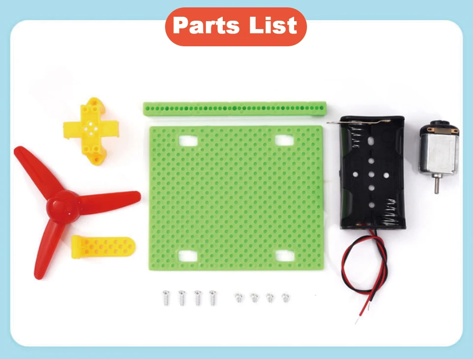DIY Electric Fan Model Kit Kids Science Experiment Toys School Physic Project Kindergarten Creative Assembled STEM Education