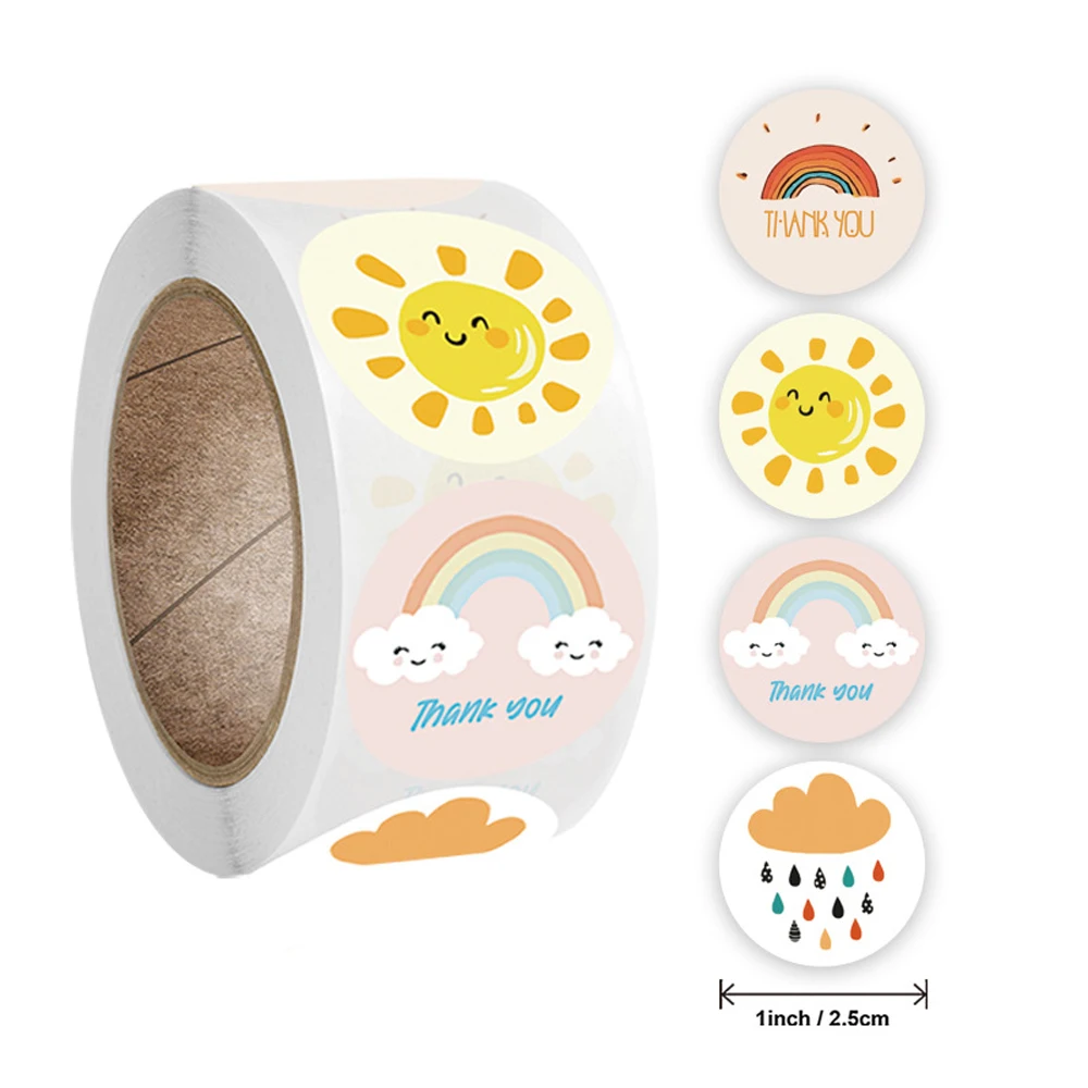 1 inch Cute Unicorn Sticker for Kids 50-500pcs Classic Toy Decor for School Teacher Encouragement Animal Reward Sticker