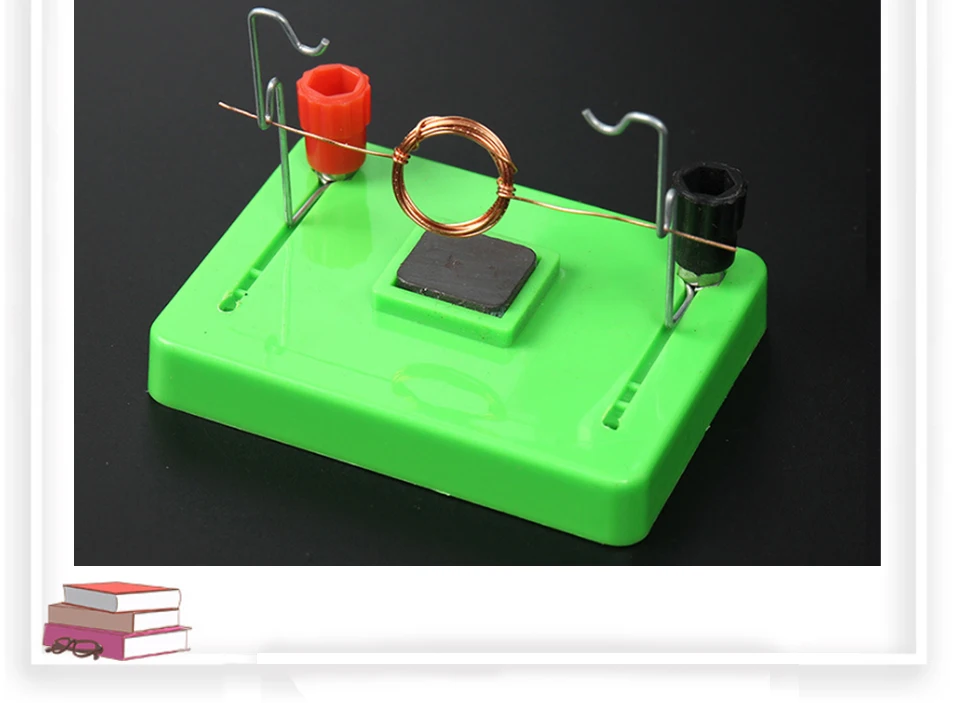 DIY DC Electrical Motor Model electromagnetic swing Physics Experiment Aids Children Educational Students Toy School Science
