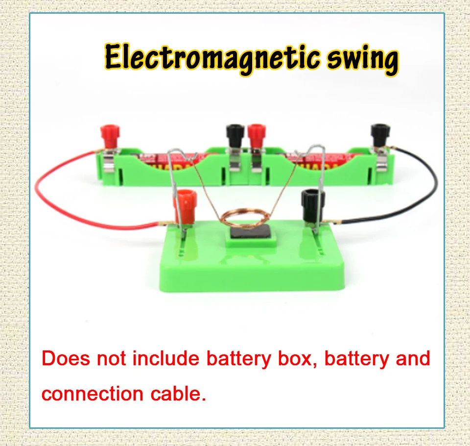 DIY DC Electrical Motor Model electromagnetic swing Physics Experiment Aids Children Educational Students Toy School Science