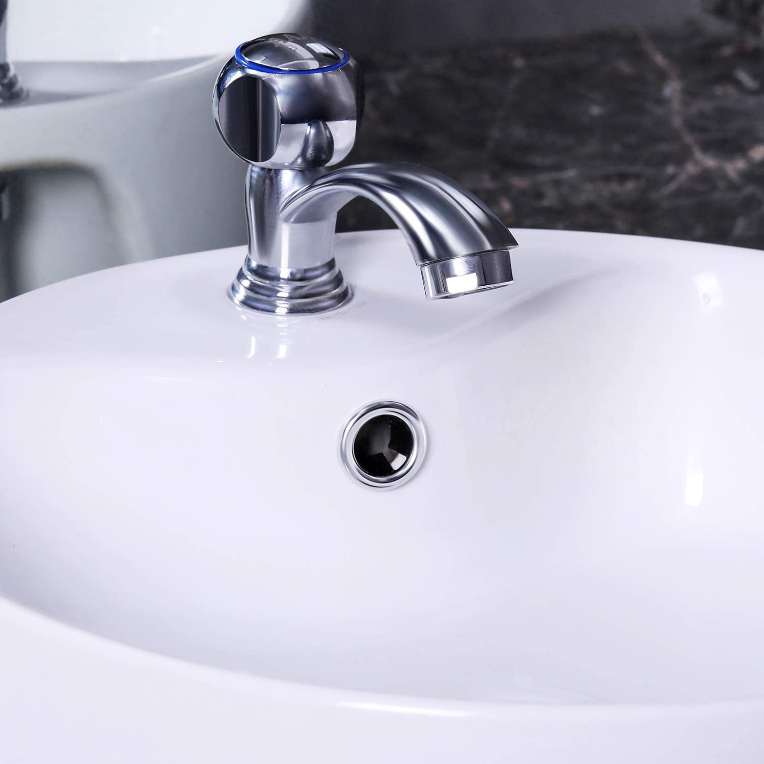 4/1Pcs Bathroom Basin Faucet Sink Overflow Cover Replacement Hole Cover Cap Ring Trim Bath Sink Drain Cap Bathroom Accessories