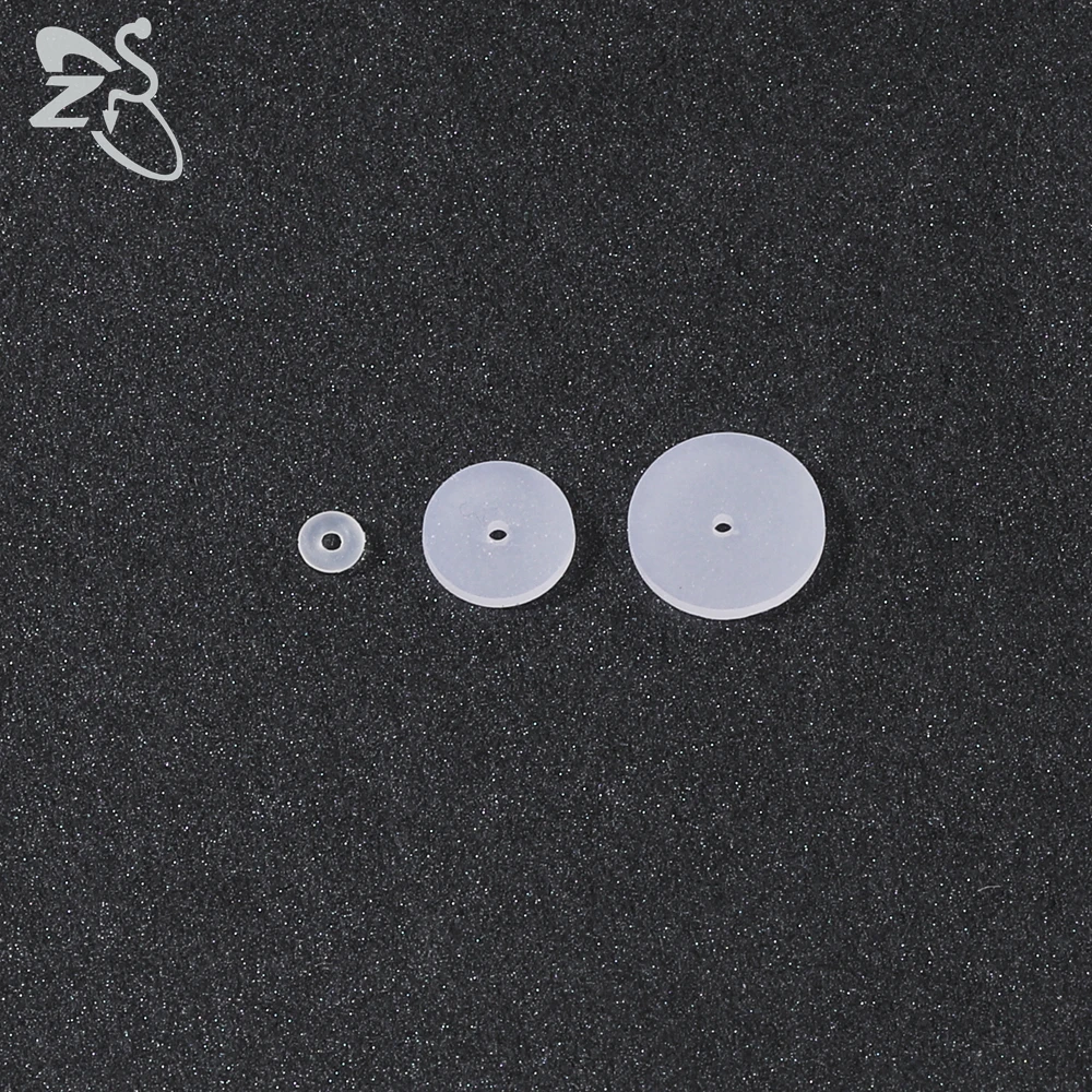 ZS 6-200pcs/lot Silicone Piercing Healing Discs Set Flexible Anti Hyperplasia Flat Clear Medical Grade Silicone Disc 3/5/7/9MM