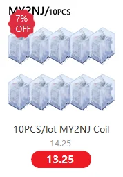 MY2P HH52P MY2NJ DPDTMiniature Coil Generalelectromagnetic intermediate relay switch withSocket Base LED AC 110V 220V DC 12V 24V