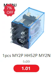 MY2P HH52P MY2NJ DPDTMiniature Coil Generalelectromagnetic intermediate relay switch withSocket Base LED AC 110V 220V DC 12V 24V
