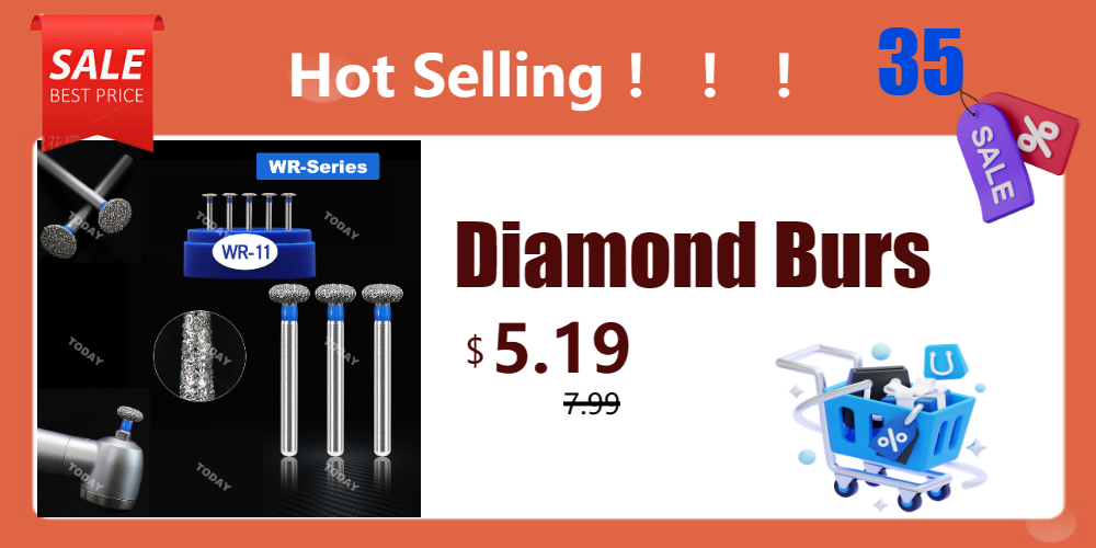 PRIMA WAVE Dental Tungsten Carbide Burs Ball Round Head FG Series For High Speed Handpiece Dia.1.6mm 5Pcs/Pack