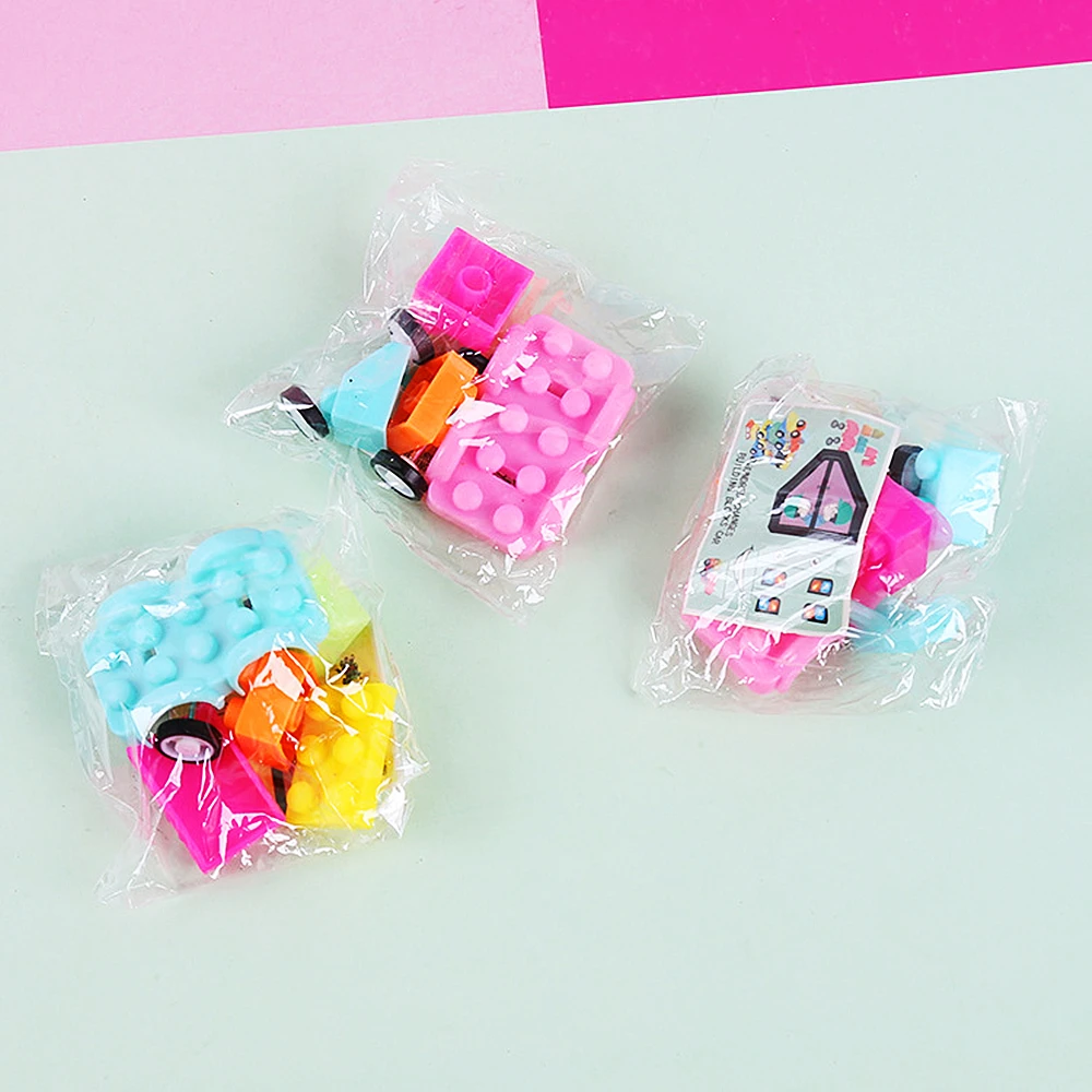 24Pcs DIY Puzzle Building Block Cars Toys Construction Vehicle Kids Baby Shower Birthday Party Gifts Pinata Party Favors Bag