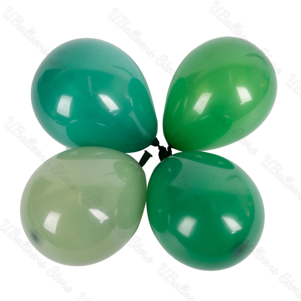 10/20/30Pcs Green Birthday Balloons Metal Retro Dark Green Sage Green Balloons for Wedding Decorations Birthday Christmas Party