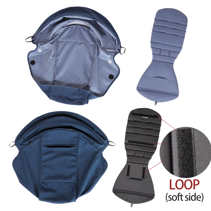 175° Stroller Hood&Seat Liner For Babyzen Yoyo Canopy Cover Cushion Fit YOYO2/YOYA Pram Sunshade 1:1 Fabric Stroller Accessories