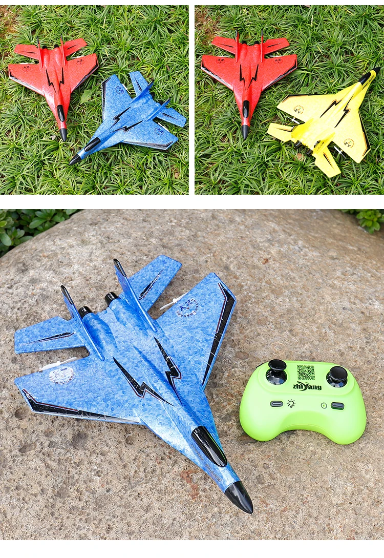 Parkten 2.4G 2CH Glider RC Ariplane P320 Fixed Wing Fighter Aircra Hand Throwing Foam Outdoor Toys For Boys Birthday Gift