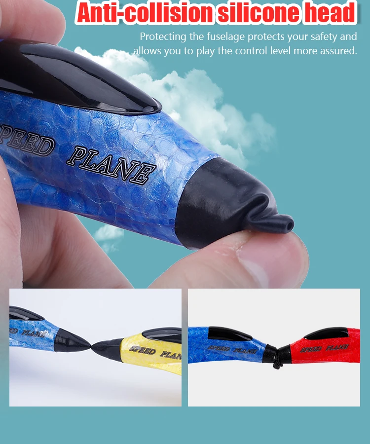 Parkten 2.4G 2CH Glider RC Ariplane P320 Fixed Wing Fighter Aircra Hand Throwing Foam Outdoor Toys For Boys Birthday Gift
