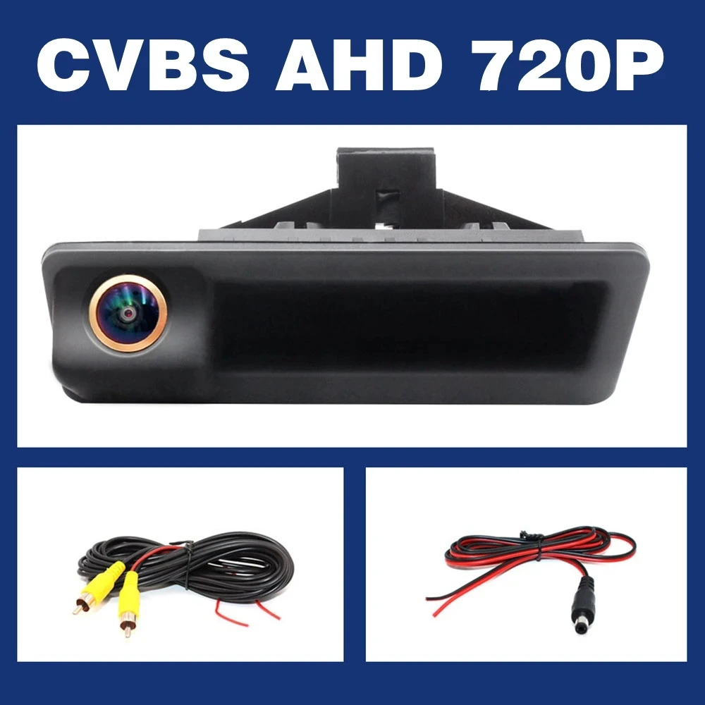 Rear View Camera For BMW X1 X3 E39 E53 E82 E88 E84 E90 E91 E92 E93 E60 E61 E70 E71 E72 Backup Reverse AHD 2K Fisheye Lens Camera