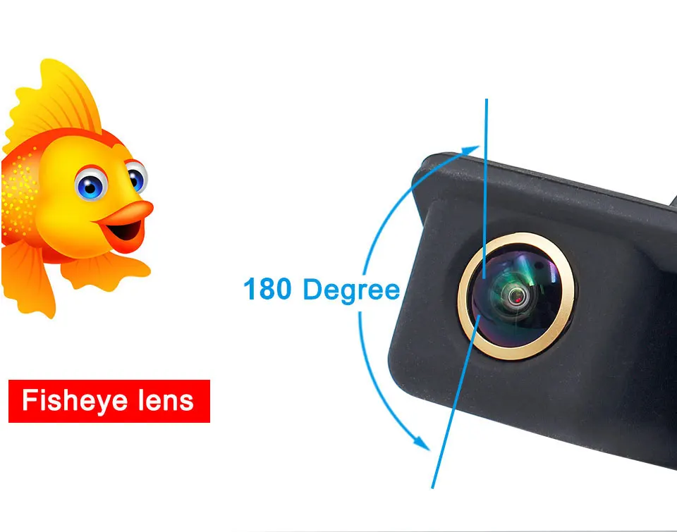 Rear View Camera For BMW X1 X3 E39 E53 E82 E88 E84 E90 E91 E92 E93 E60 E61 E70 E71 E72 Backup Reverse AHD 2K Fisheye Lens Camera