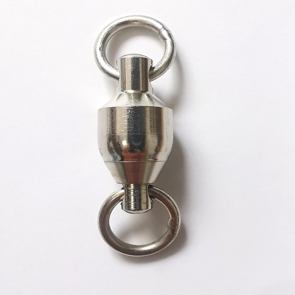 DNDYUJU 10 To 20pcs Stainless Steel Bearing Fishing Swivels Barrel Rolling Swivels Connector Fishing Accessories Tools Tackle