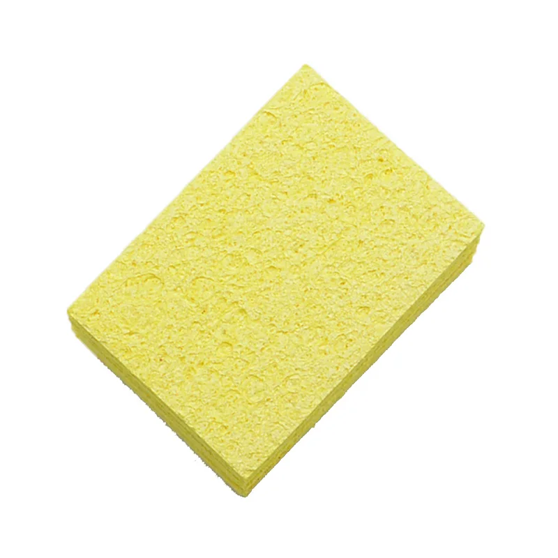 5/10Pcs Yellow Cleaning Sponge Cleaner for Enduring Electric Welding Soldering Iron