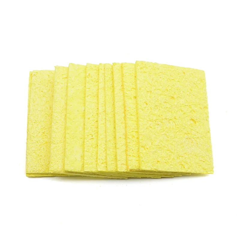 5/10Pcs Yellow Cleaning Sponge Cleaner for Enduring Electric Welding Soldering Iron