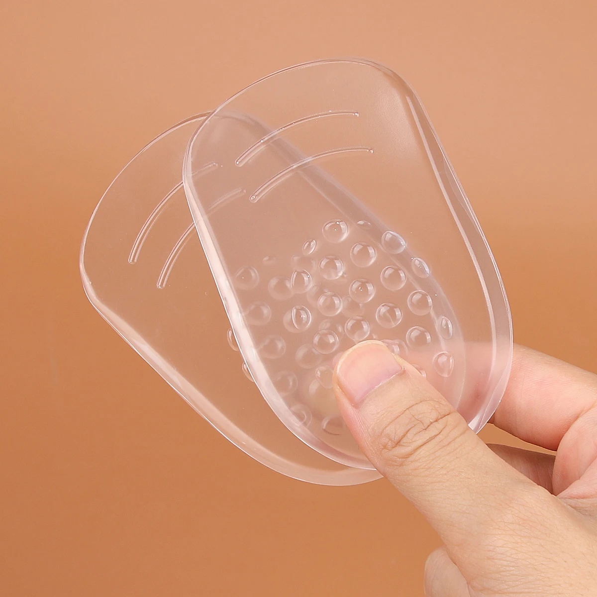 Silicone Gel Heel Cups - Shoe Inserts for Plantar Ache, Sore Heel Pain, - Pad and Shock Absorbing Support for Women (1 Pairs)