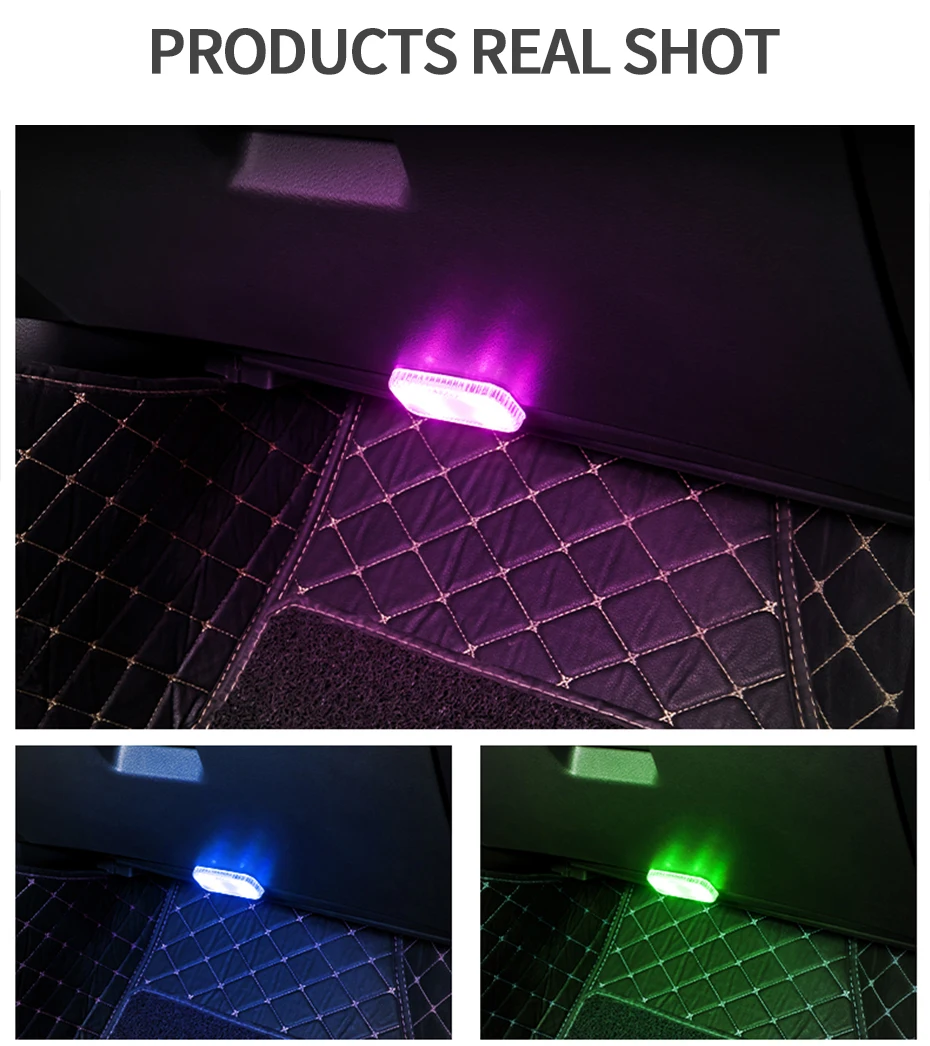 BLALION LED Interior Light Lamp Magnetic Wireless Touch Light Auto Roof Ceiling Reading Lamp for Trunk Storage Box USB Charging