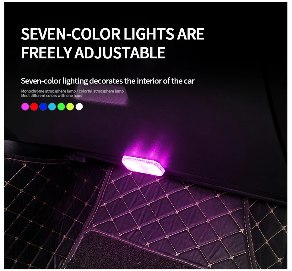 BLALION LED Interior Light Lamp Magnetic Wireless Touch Light Auto Roof Ceiling Reading Lamp for Trunk Storage Box USB Charging