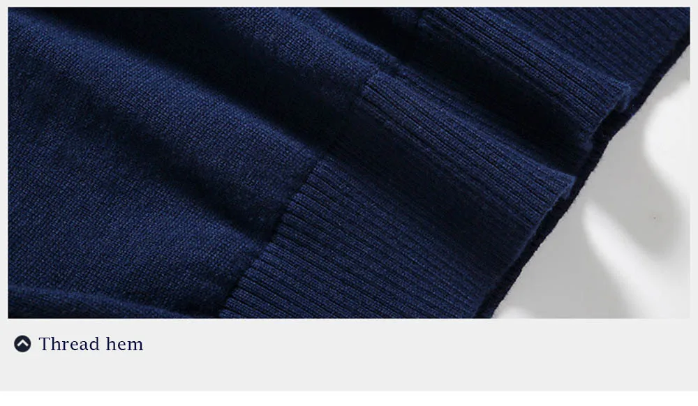 Cotton Sweater Men Long Sleeve Pullovers Outwear Man V Neck Male Sweaters Fashion Brand Loose Fit Knitting Clothing Korean Style