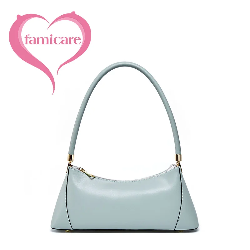 Women Tote Bag Luxurious Genuine Leather Handbag Female Soft First Layer Cowhide Leather Shoulder Bag for Colleague Girls