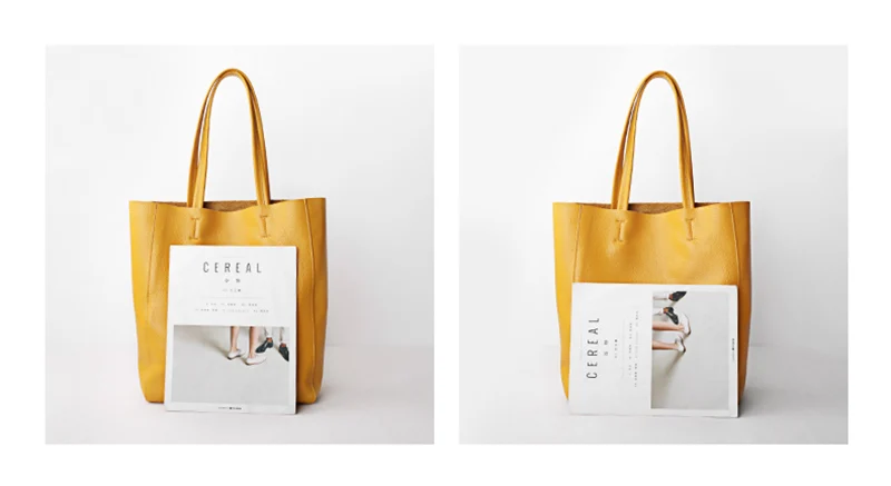 Women Tote Bag Luxurious Genuine Leather Handbag Female Soft First Layer Cowhide Leather Shoulder Bag for Colleague Girls
