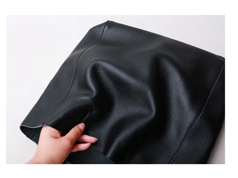 Women Tote Bag Luxurious Genuine Leather Handbag Female Soft First Layer Cowhide Leather Shoulder Bag for Colleague Girls