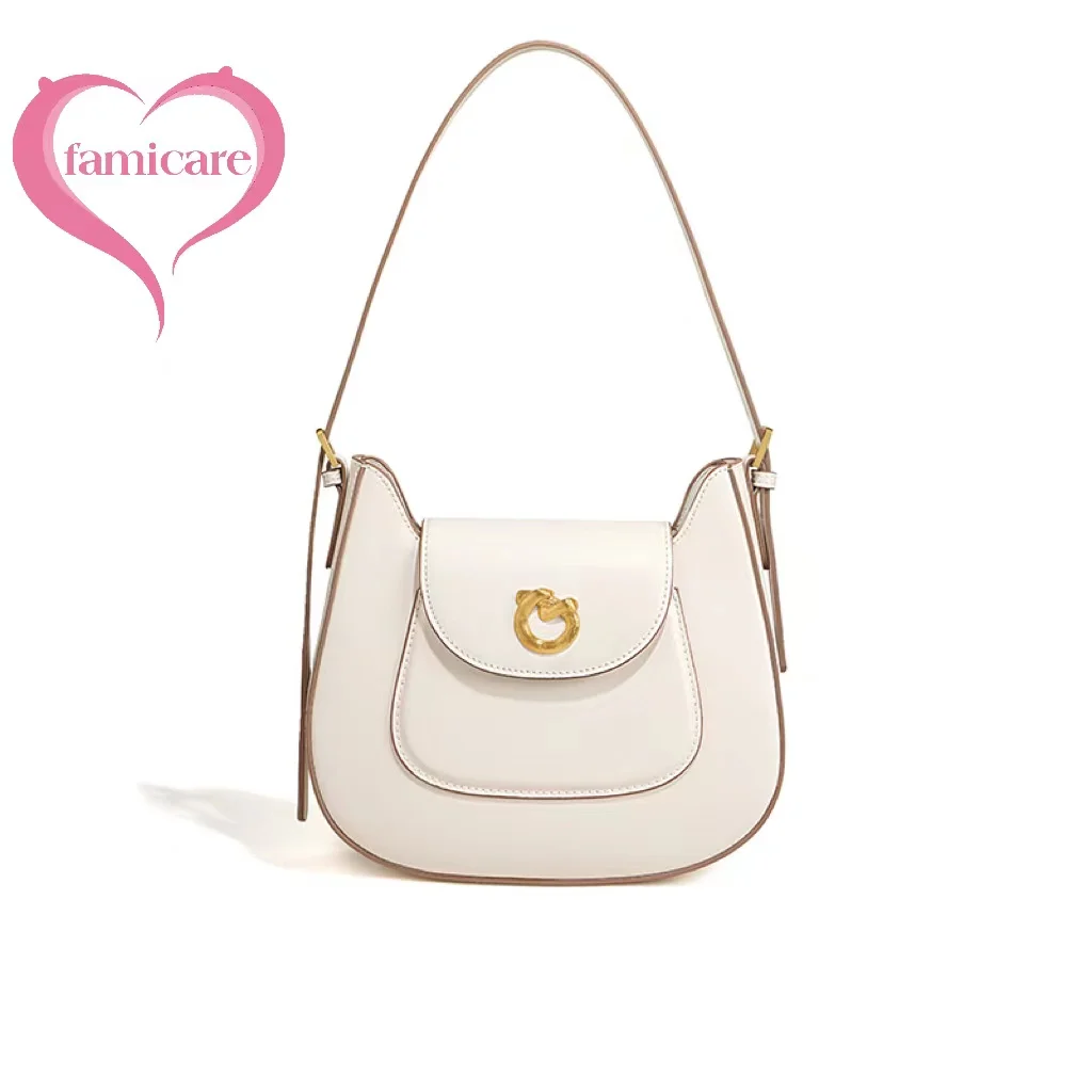 Women Tote Bag Luxurious Genuine Leather Handbag Female Soft First Layer Cowhide Leather Shoulder Bag for Colleague Girls