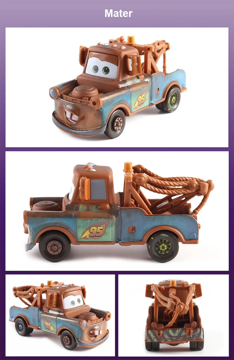 Cars 2 3 Anime Character Electroplated Version Ewan Darth Vader Mater Series Diecast Alloy Car Toys For Children