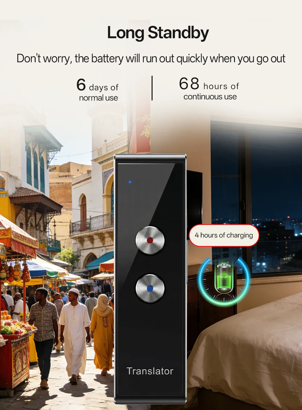 Portable Smart Voice Translator T4 T8 131 Languages Real-Time Translation Bluetooth Photo Translation Device