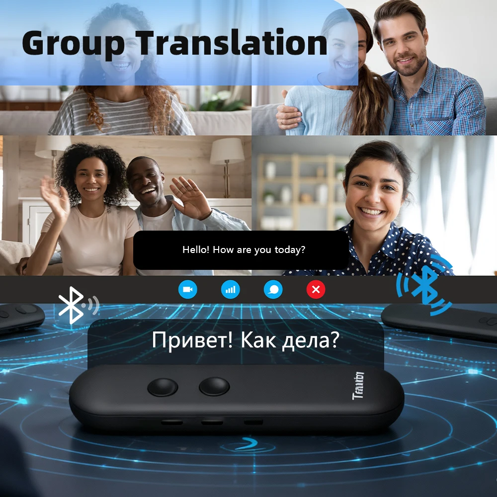 Portable Smart Voice Translator T4 T8 131 Languages Real-Time Translation Bluetooth Photo Translation Device