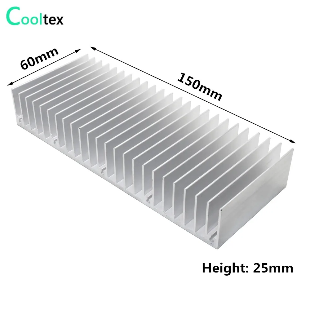Aluminum Heatsink Extruded Heat Sink for LED Electronic PCB CHIP Heat Dissipation Cooling Cooler