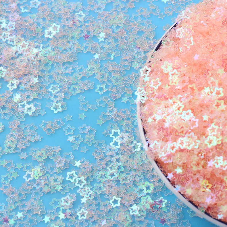 4mm 20g Stars Flower Glittering Sequins Paillettes Sprinkles For Slime Additives DIY Slime Accessories Filler Wedding Nail Art