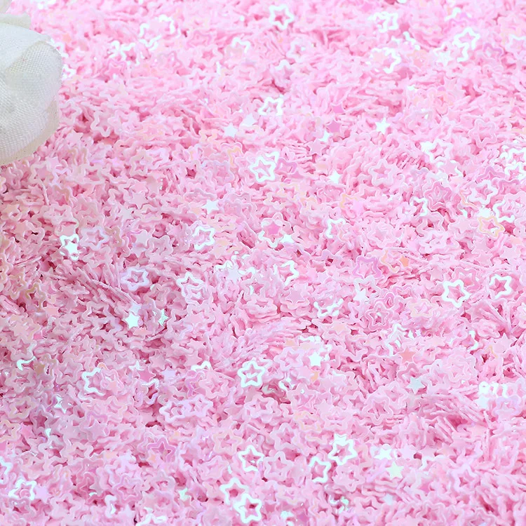 4mm 20g Stars Flower Glittering Sequins Paillettes Sprinkles For Slime Additives DIY Slime Accessories Filler Wedding Nail Art