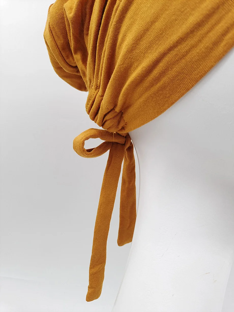 New Soft Modal Muslim Turban Hat Inner Hijab Caps Islamic Underscarf Bonnet India Hats Female Headwrap Turbante Mujer