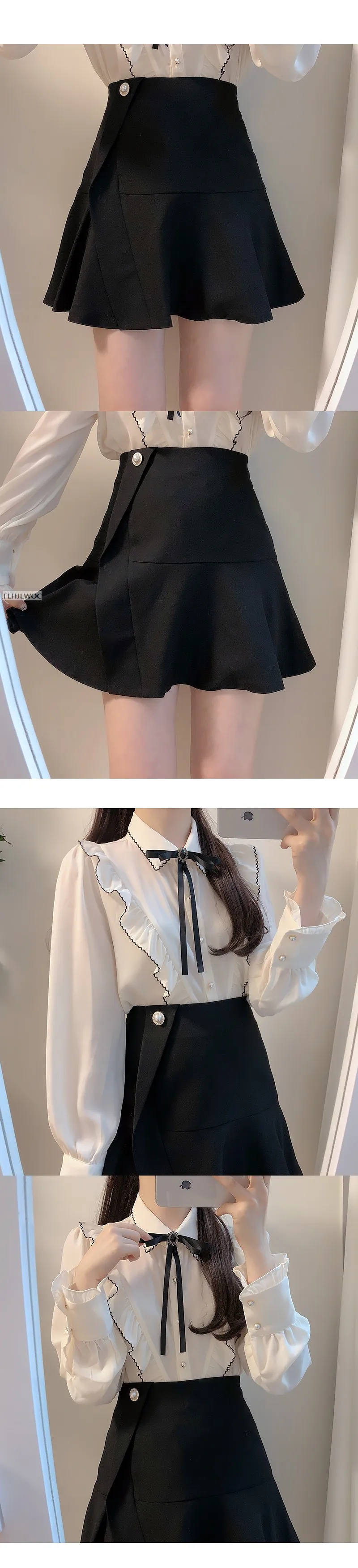 2025 Woman Cute Sweet Girls Thin Semi Transparent Ribbon Bow Tie Retro Vintalge Top Blusas Purple Green White Button Shirts