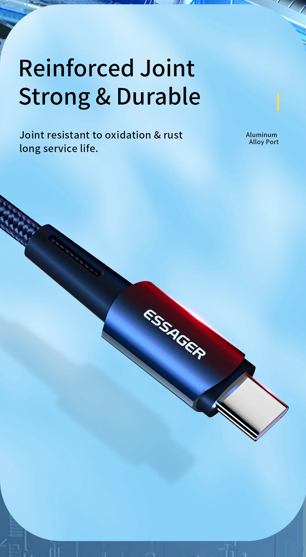 Essager PD100W 60W Type C C to C Cable Fast Charge Mobile Cell Phone Charging Cord Wire For Xiaomi Samsung Huawei Macbook iPad
