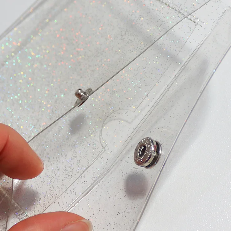 Women Transparent Coin Purse Girls Change Money Pouch Credit Card Holder Wallet PU Female Purses Clutch Bag for Kids Gifts
